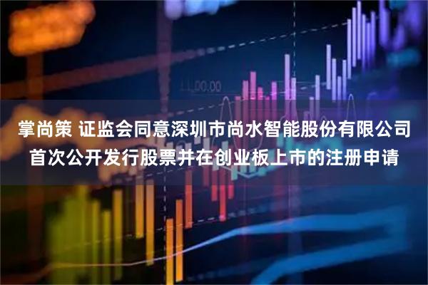 掌尚策 证监会同意深圳市尚水智能股份有限公司首次公开发行股票并在创业板上市的注册申请