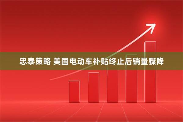 忠泰策略 美国电动车补贴终止后销量骤降
