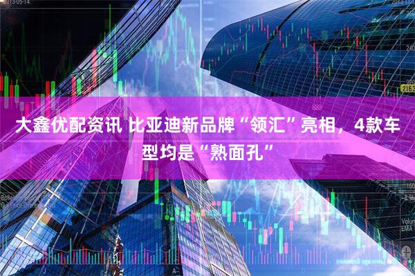 大鑫优配资讯 比亚迪新品牌“领汇”亮相，4款车型均是“熟面孔”